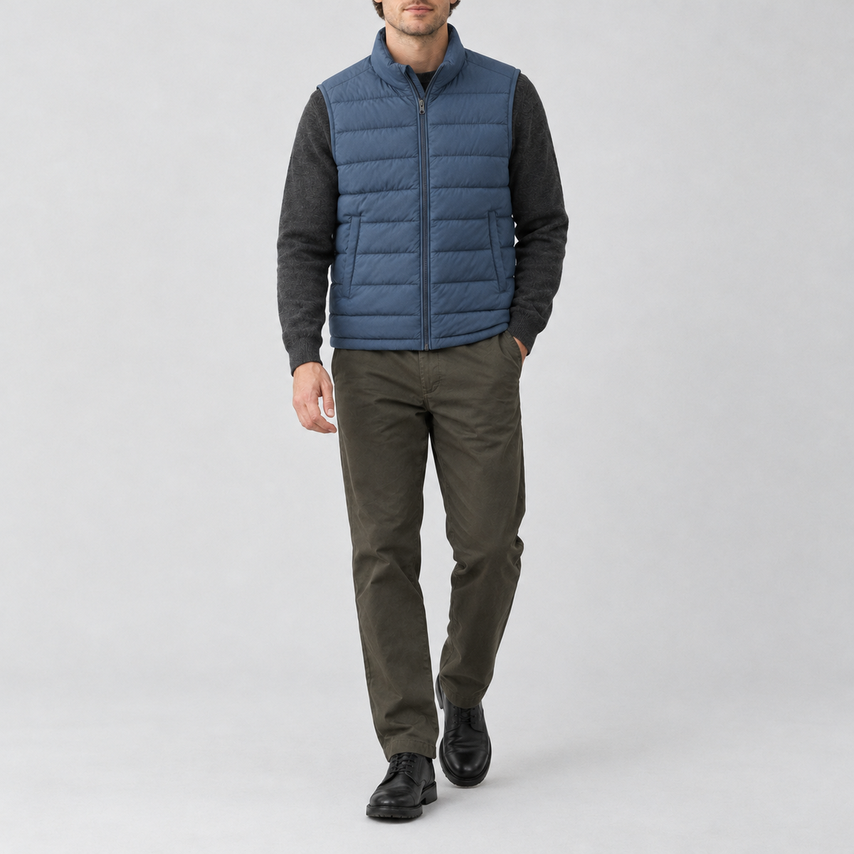 The Puffer Gilet, front